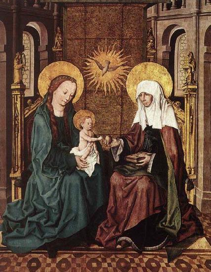 Master of the Housebook Virgin and Child with St Anne oil painting picture